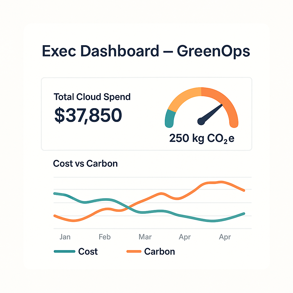Executive GreenOps Dashboard screenshot